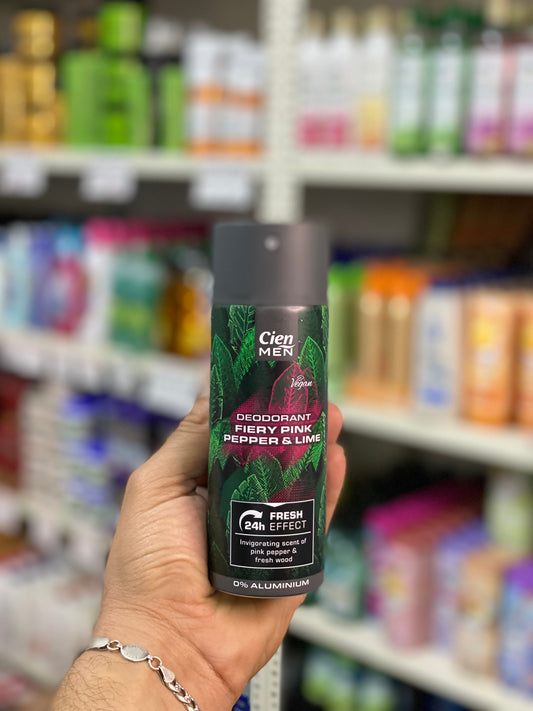 Cien DEODORANT FIERY PINK PEPPER & LIME. 200ml