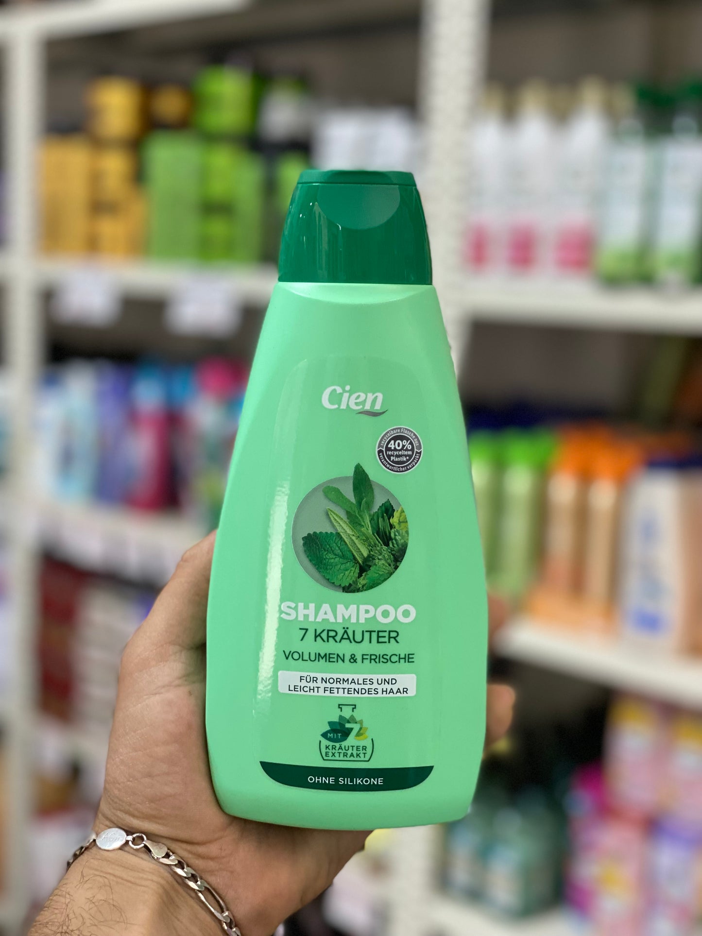 Cien Shampoo 7 Herbs Volume & Freshness For normal and slightly oily hair Without silicones. 500 ml